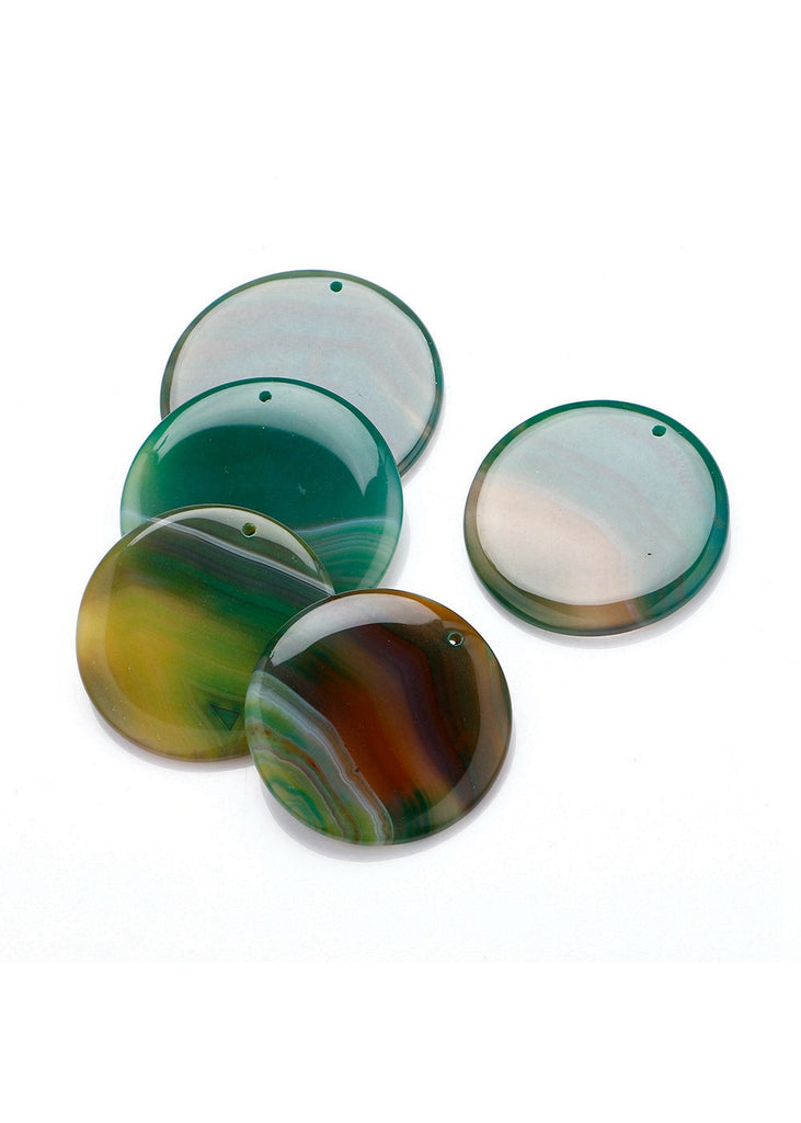 2020 Natural Gem Agate Pendant Long Necklace Sweater Chain Round Beads Necklace Pendants DIY Colorful Men Jewelry Charm Bead NEW