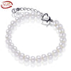2020 Natural Pearl Bracelet 7-8mm Button AAA with Extension Pearl Bracelet