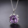 2020 New 925 Sterling-Silver-Jewelry for Women Romantic Elegant Necklace Amethyst Top Quality Necklaces & Pendants for Women