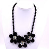 2021  Jewelry Handmade Black Crystal flower chokers necklace Jewelry Sell