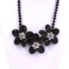 2021  Jewelry Handmade Black Crystal flower chokers necklace Jewelry Sell