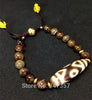 2020 New Arrival Tibet Dzi Bracelet King Kong Three Eyes Mistery Tibetan Dzi Natural Strip Stone Bracelet