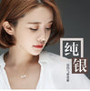 2021 s Silver Color Three Box Cube Necklaces Pendant For Women Fashion