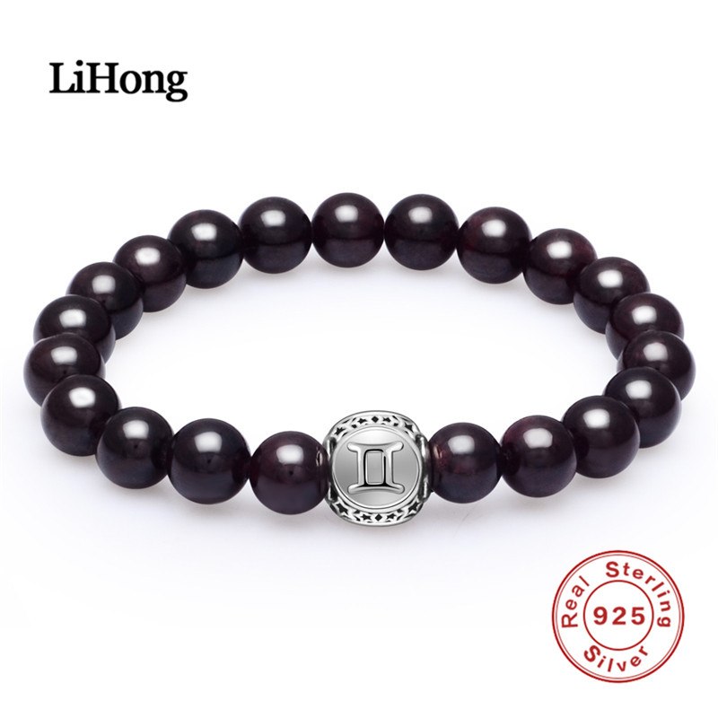 2020 New Fashion 925 Sterling Silver Bracelet For Women Elegant Natural Quartz Stone Strand Bracelets Fine Jewelry Wholesale