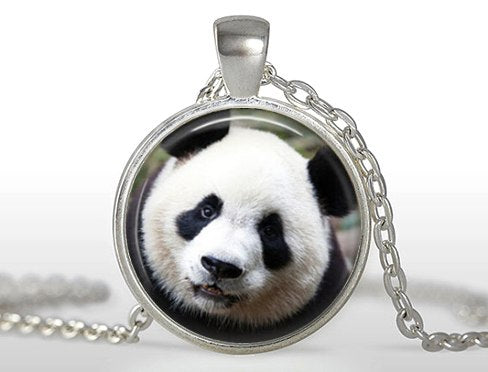 2020 New Limited Classic Women Animal Maxi Necklaces Collier Panda Bear Necklace Pendant Jewelry Glass Dome Pendants HZ1