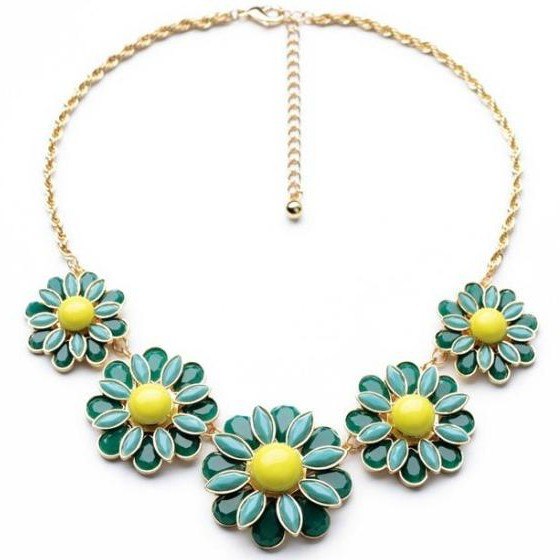 2020 New Limited Link Chain Collares Collier Maxi Necklace Fashion Flower Pendant Necklace Statement Collar Jewelry Wholesale