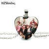 2020 New Trendy BTS Wings Teaser Heart Necklace Bangtan Boys Band Jewelry Glass Dome Pop singer Heart Necklace for fans HZ3