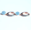 2020 New danity girl jewelry gold silver rose goldd 3 colors blue clear CZ Evil eye charm classic dalicate earring for girl