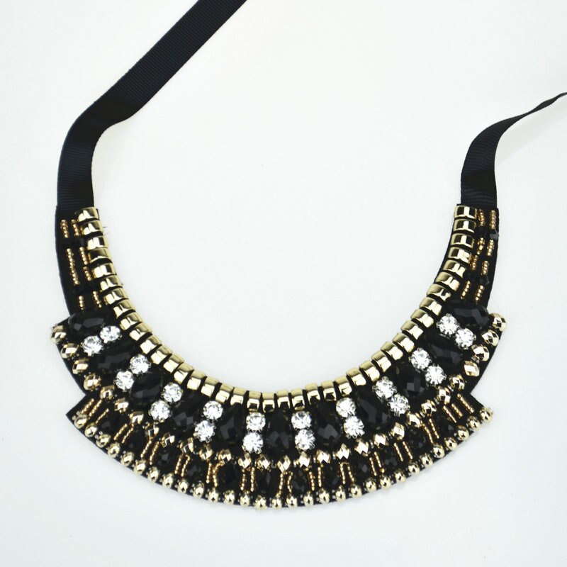 2022 handmade statement Necklaces Choker Necklace Ethnic Collares crystal water drop Pendant  For Women