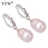 2020 Pearl Earrings Genuine Natural Pearl 925 Sterling Silver Earrings Pearl Jewelry For Wemon Wedding Gift