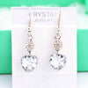 2020 Promotion Price!crystal Jewelry Ornaments Korea Charming Heart Doop Earrings Multicolor Earring for Women Hot Gift for Girl