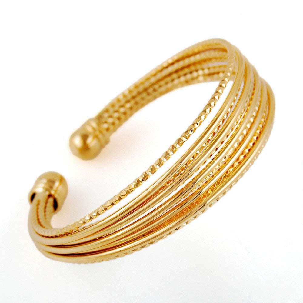2020 Promotion Wholesale Fine Jewelry Cute Bangle Fashion Gold-color Tone For Bracelet Best Gift