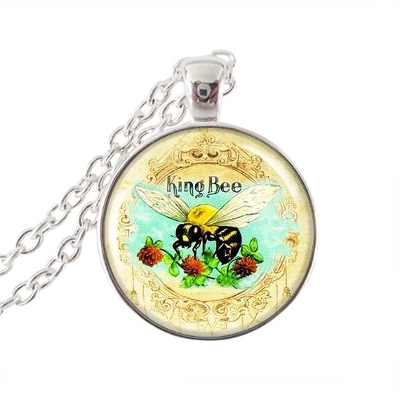 2020 Real Limited Collares Collier Animal Necklace Bee Necklaces Glass Dome Art Picture Pendant For Jewelry Fashion Jewelry HZ1