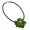 2021 Trendy Green mother of pearl shell flower choker necklace 2021 Female Wedding