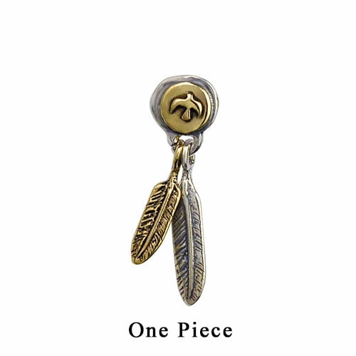 2020 Women Men Drop Earring 925 Sterling Silver Vintage Eagle feather Dangle Earring Male Female Christmas gift Fine Jewelry FE2