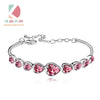 2020 new brand S925 standard silver Crystal multicolor bracelet Lady exquisite bracelet fine jewelry Christmas git