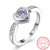 2020 new cute   925 Sterling Silver ring jewelry fashion charm woman wedding stone lady high quality crystal CZ Ring