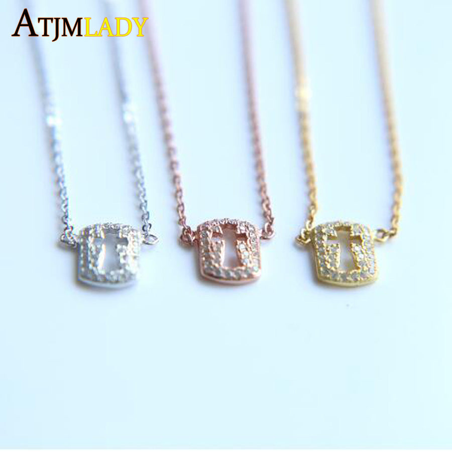 2020 new designs fashion cute simple silver chain cross necklace for Women jewelry wendding gift