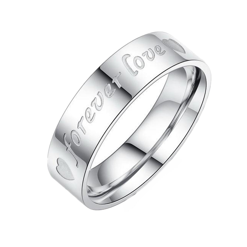 2020 wedding Love Forever commitment couple ring Fashion silver plated rings lovers jewelry