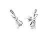 2020 100% 925 Sterling Silver Enchanted Crown Earring Studs fit DIY Original Charms Earrings Women jewelry Christma Gift