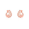 2020 18K Gold Beautiful Peacock Earrings For Women Fashion AU750 Gold Jewelry Christmas Gifts Stud Earrings New 0.60g