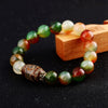 2020 Amber Natural Round 8mm / 10mm / 12mm / 14mm Stone Agate Beads Bracelet For Men Women Classic Agate Bracelet For Men Women