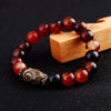 2020 Amber Natural Round 8mm / 10mm / 12mm / 14mm Stone Agate Beads Bracelet For Men Women Classic Agate Bracelet For Men Women