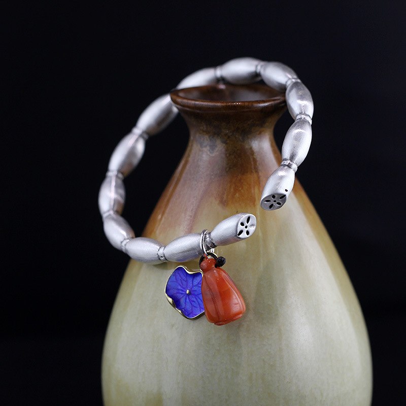 2020 Armbanden Voor Vrouwen Product Fine Ornaments Characteristic National Wind Lotus Root South Agate Bracelet Oi-lin Said