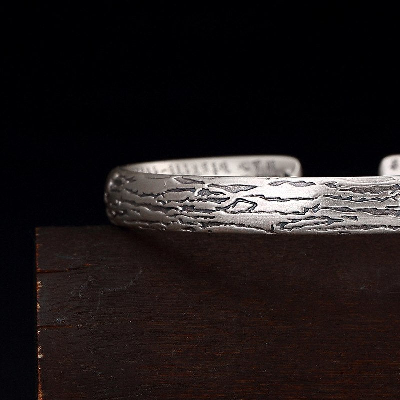 2020 Armbanden Voor Vrouwen Restoring Ancient Ways Is Matte Prajnaparamita Sutra Female Personality Wholesale Sterling Bracelet