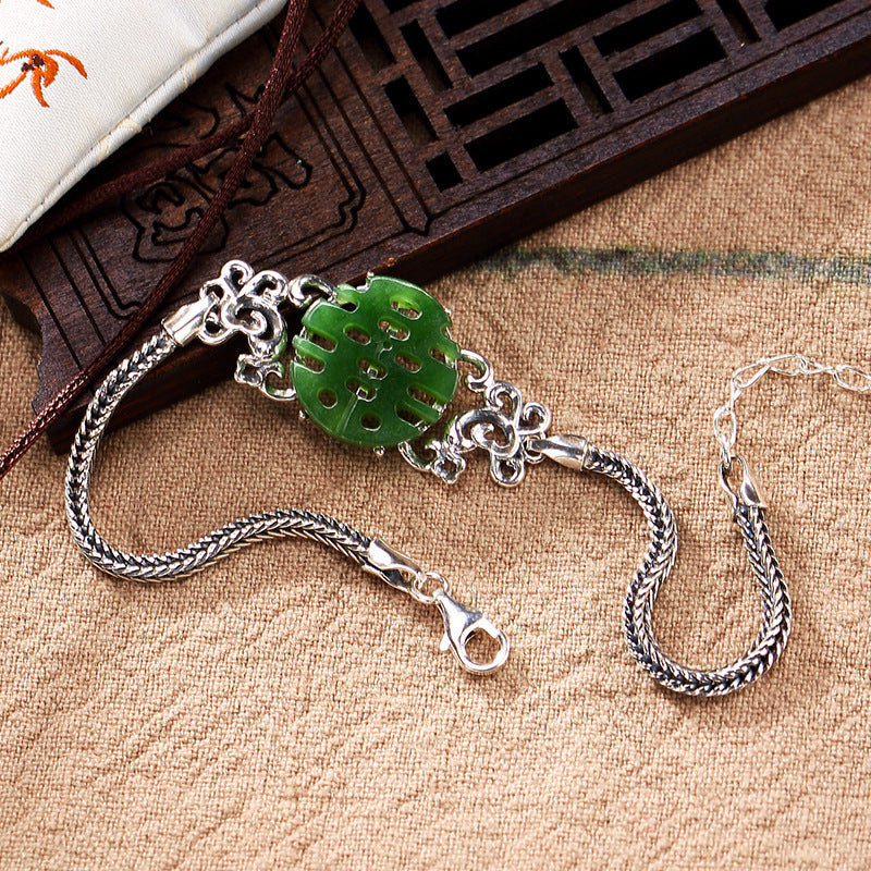 2020 Authentic 100% 925 Sterling Silver Bracelet For Women Elegance Jasper Gemstone Fashion Bracelet For Party