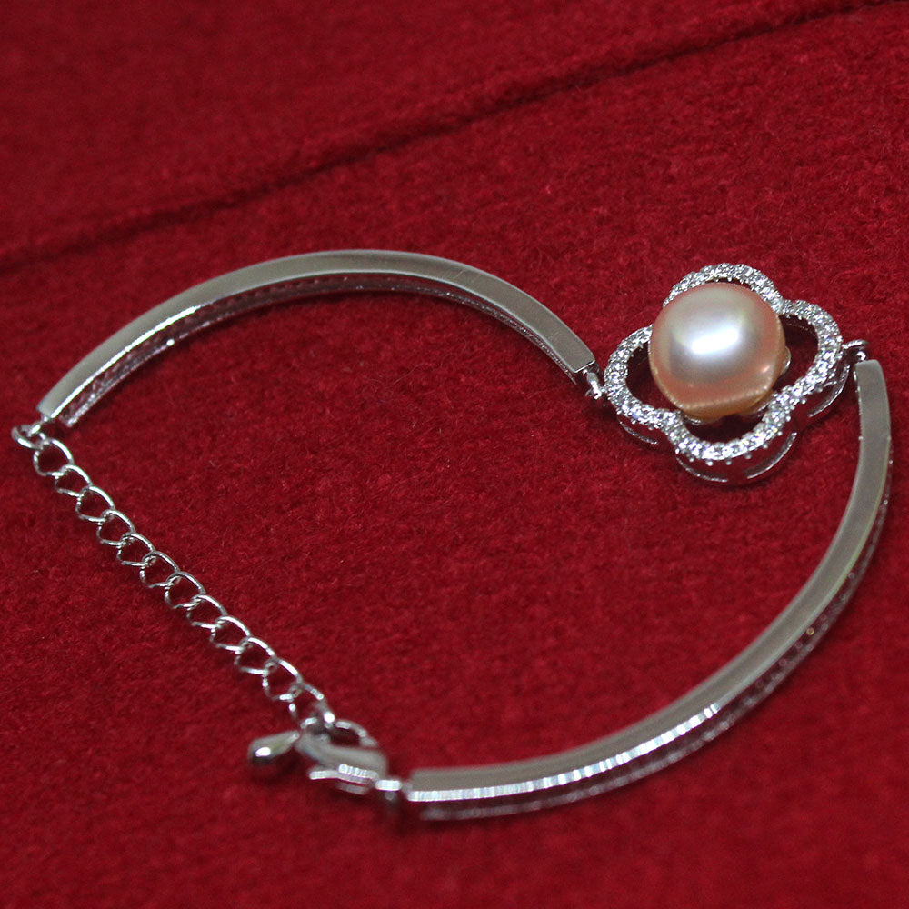 2020 Hot Sale Real Arrivals Trendy S925 Women's Pearls Bracelet Weddings 3 Color S925 Silver Fine Jewelry