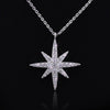 2020 Best Quality Wedding star necklace 925 silver Original Crystals From Swarovski Elegant clavicle with accessories