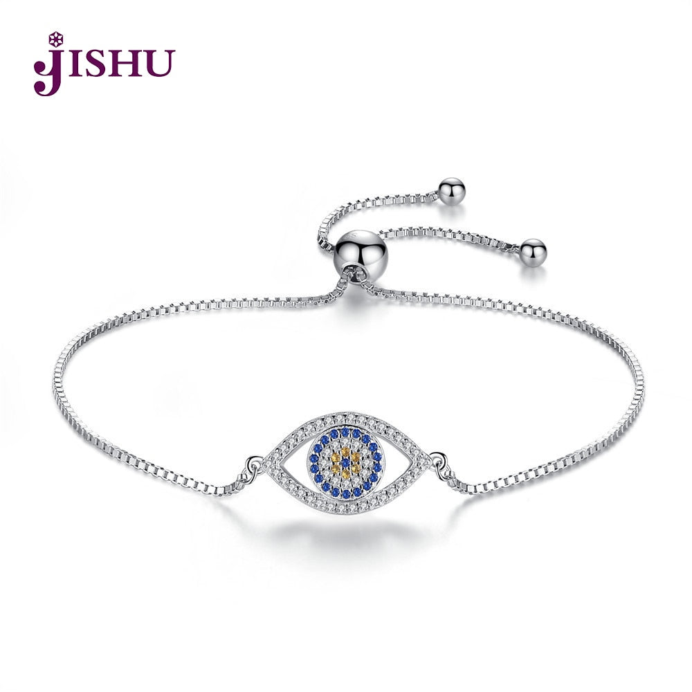 2020 Blue Bracelets Sterling Silver 925 Cubic Zirconia Cable Party Chain 13 Charm For Woman Fine Jewelry Best Gift