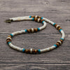 2022 Boho Men Beaded Choker Necklace Tribal Jewelry White Coconut Shell Surfer Necklace For Men Friend Gift AU-03