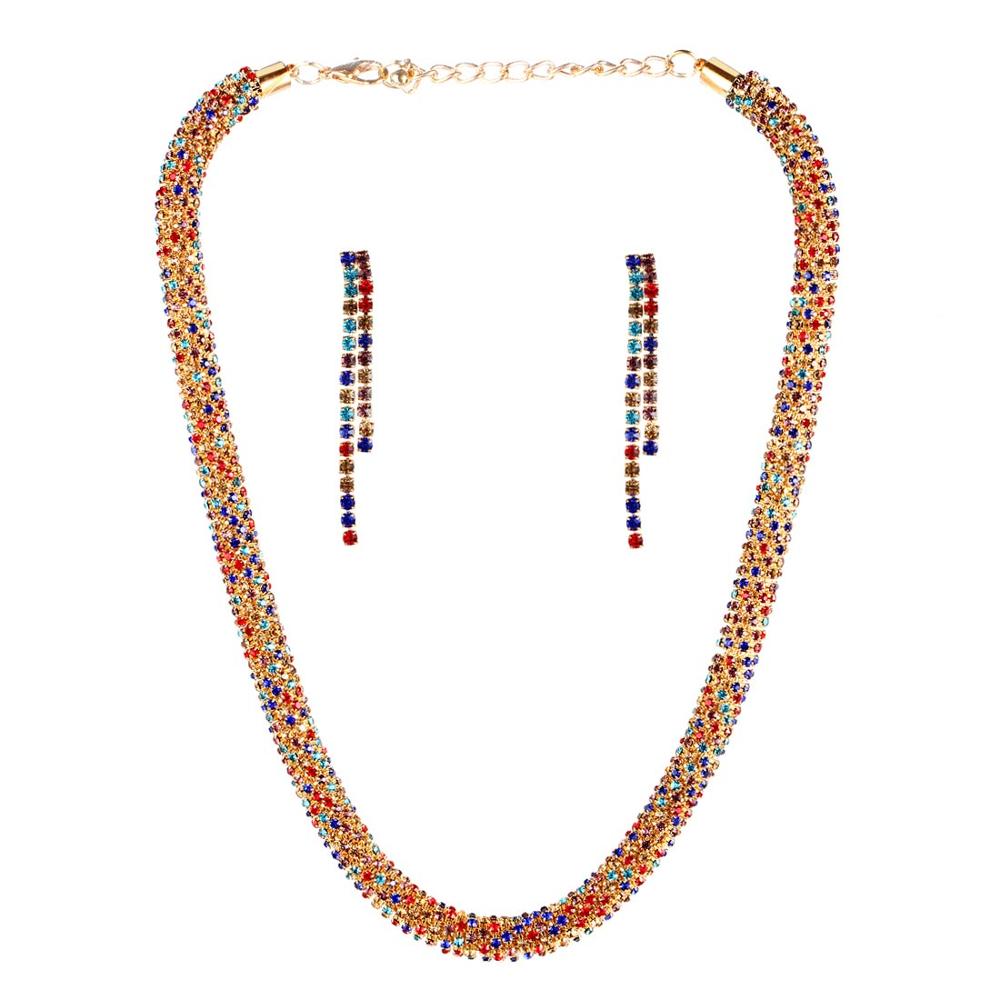 2020 Bridal Gift Nigerian Wedding African Beads Jewelry Set Brand Woman Fashion Dubai Gold Silver Jewelry Set Wholesale Design