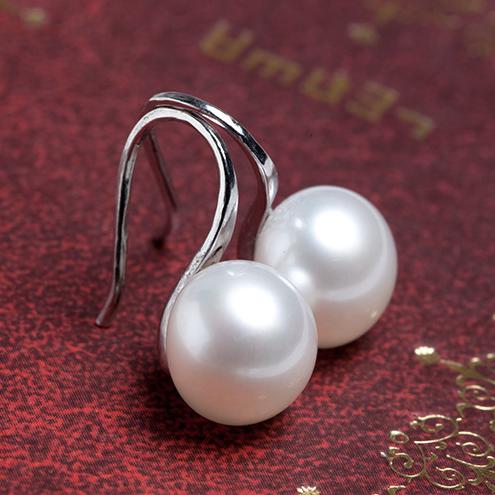 Brincos Brinco New High Quality Pearl Earrings For Women Fashion Genuine Cultured Nature Freshwater Jewelry Plating Bride