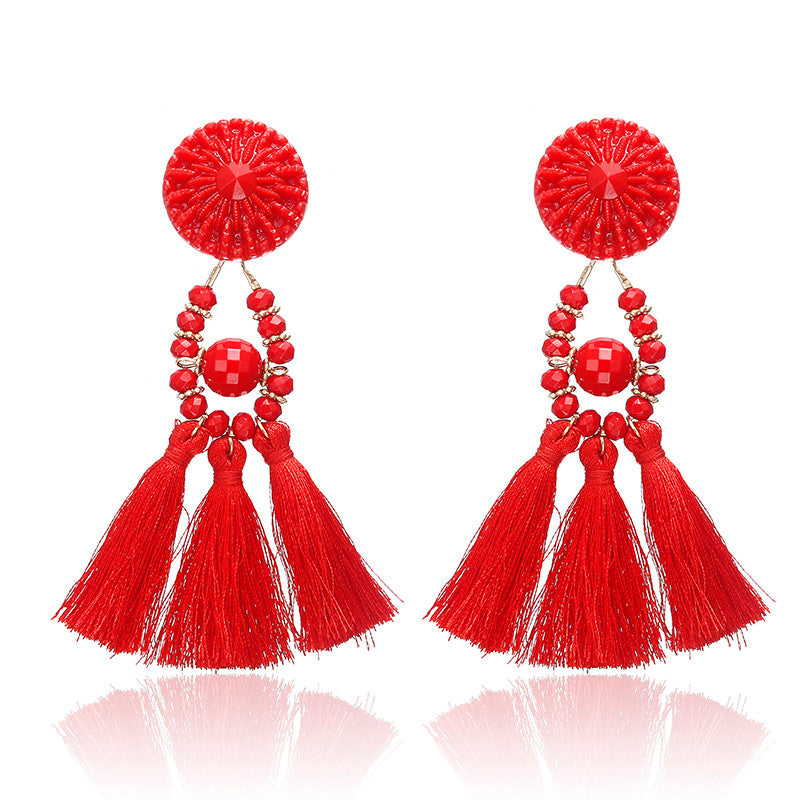 2020 Brincos Women Brand Boho Drop Dangle Fringe Earring Vintage Ethnic Statement Tassel earrings fashion jewelry Charms e0502