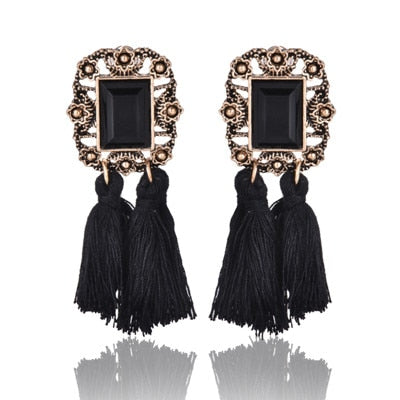 2020 Brincos Women Brand Boho Drop Fringe Earring Vintage ethnic Statement Tassel earrings Charms fashion jewelry A57