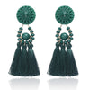 2020 Brincos Women Brand Boho Drop Fringe Earring Vintage ethnic Statement Tassel earrings fashion jewelry Charms 6 colors e0502