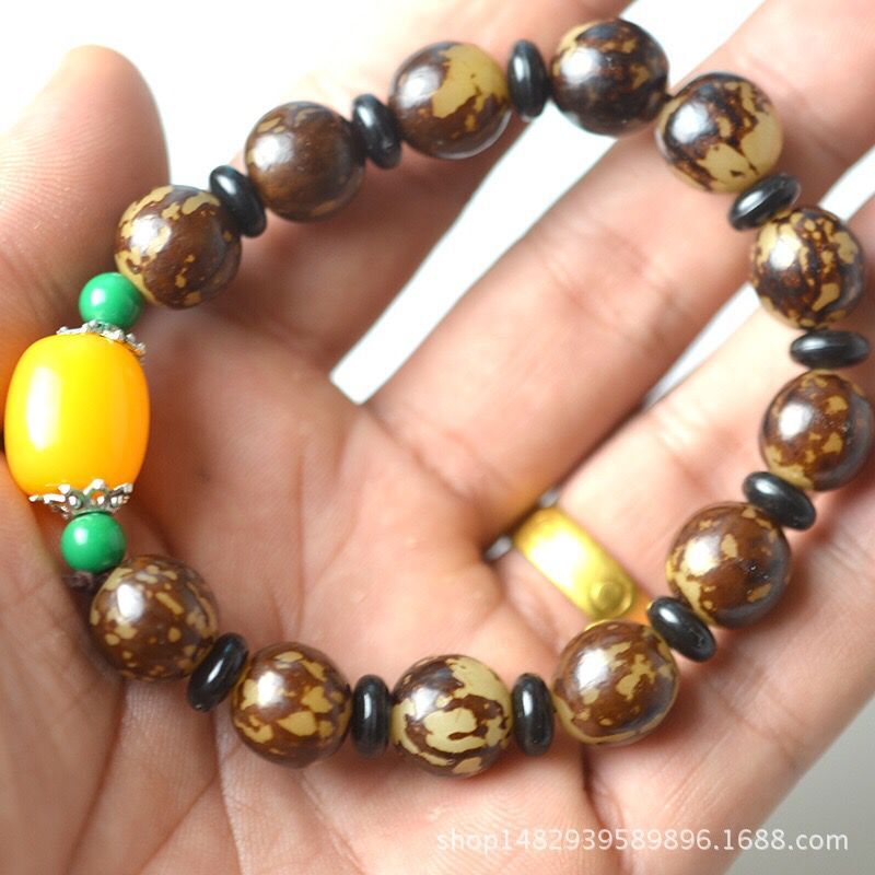 2020 Classic Natural Flower Root Bodhi Bracelet Bodhi Root Bodhi Bead Rosary Female Vintage Fashion fashion Buddha Head Bracelet