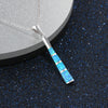 2020 Design Blue Fire Opal Fashion Jewelry 925 Sterling Silver Opal Pendant For Women Girls Wholesale Retail