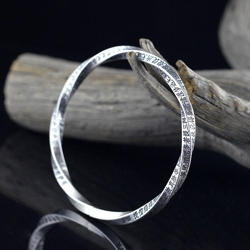 2020 Direct Selling Bangle Ms Character Product Fine Jewelry Folk Manual Prajnaparamita Jackfruit Sutra Twist Flower Bracelet