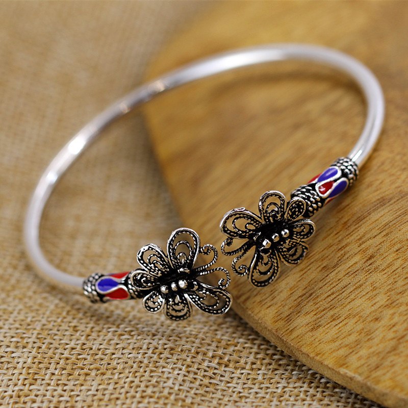 2020 Direct Selling Women Ammonite,ammolite Bangle Fashion Goods Listed On The New Import Butterfly Delicate S925 Bracelet