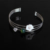 2020 Direct Selling Women Anniversary Bangle S925 Pure Jewelry Wholesale Fashion Lady Mexico Amber Bracelet New Product