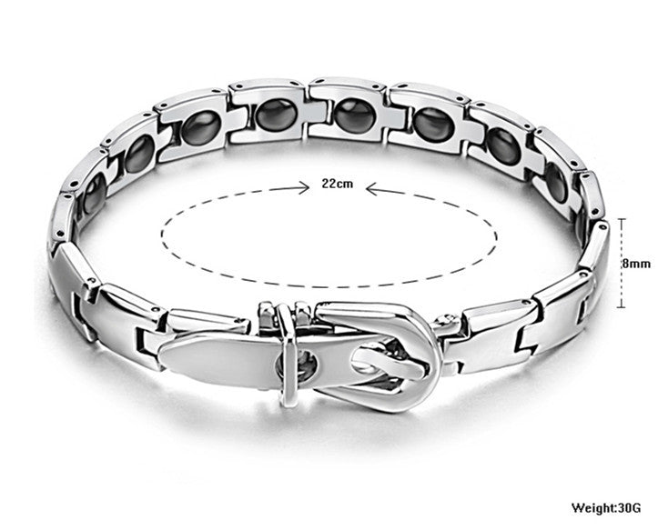 2020 Europe New Fashion Hot Jewelry Crystal from SwarovskiExplosive jewelry titanium stone energy health men's bracelet