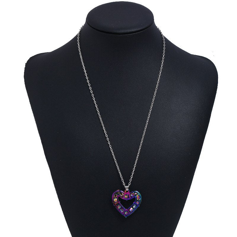 2020 European Hot Fashion Heart Shape Design Crystal Necklace Pendant Birthd Anniversary Gift Jewelry Accessories