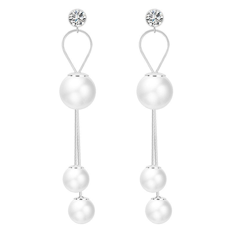 2020 European New Fashion Charm Bride Pearl Earrings Simple Design Beautiful Birthd Party Gift Jewelry
