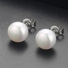 2020 Fashion 100% genuine 925 sterling silver pink pearl earrings fashion jewelry silver stud earrings for women gift