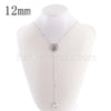 2020 Fashion 12mm Jewelry Choker Tassel Long necklaces pendants Silver Plated Pendant Necklace for Women