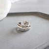 2020 Fashion 925 Sterling Silver Ring Retro Line Twine Design Wide Surface Band Popular Unique Jewelry for Women